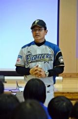 元日ハム投手の立石さん講演 足寄中 | 十勝毎日新聞電子版－Tokachi