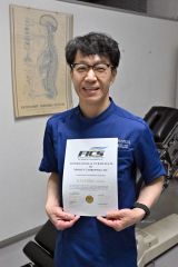 手技療法「カイロプラクティック」の専門家、帯広の後藤さん 国際連盟